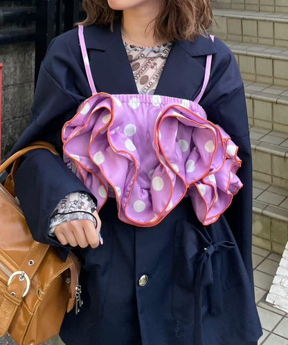 HELLO.SANFRANCISCO ハローサンフランシスコ 波點荷葉邊背心