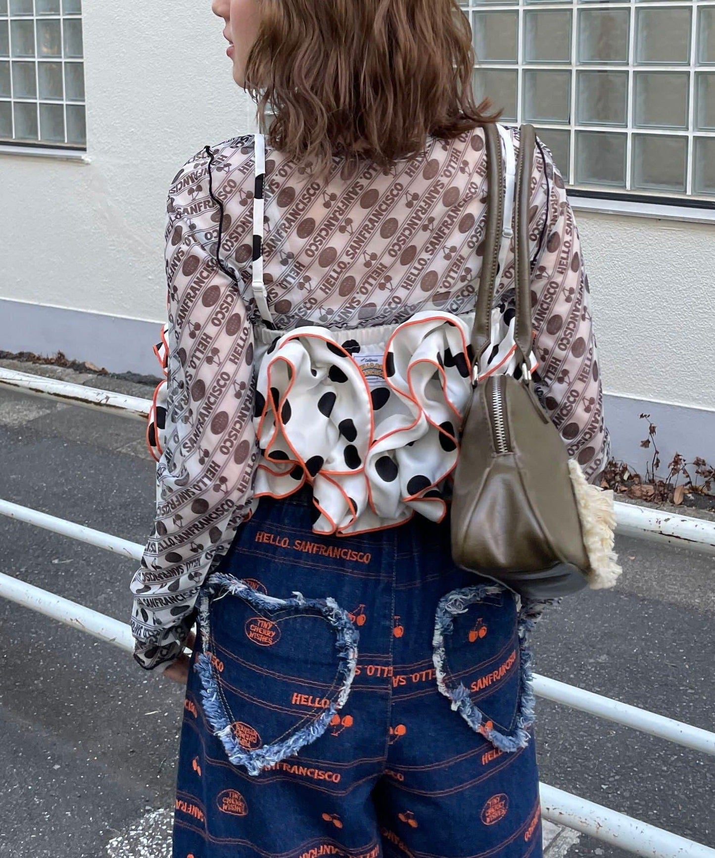 HELLO.SANFRANCISCO ハローサンフランシスコ 波點荷葉邊背心