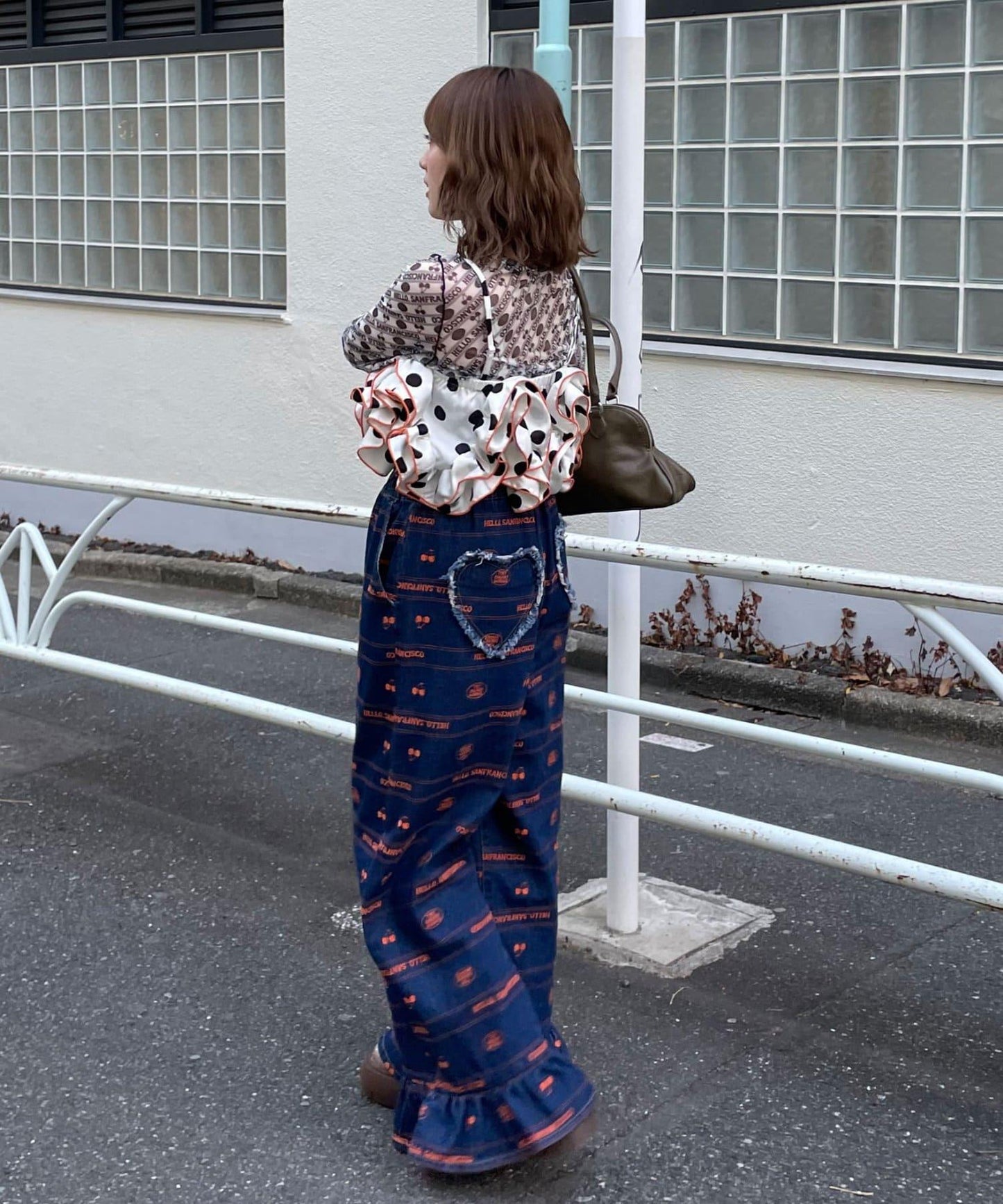 HELLO.SANFRANCISCO ハローサンフランシスコ 波點荷葉邊背心