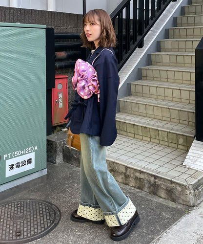 HELLO.SANFRANCISCO ハローサンフランシスコ 波點荷葉邊背心