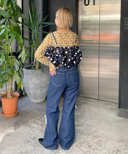 HELLO.SANFRANCISCO ハローサンフランシスコ 波點荷葉邊背心