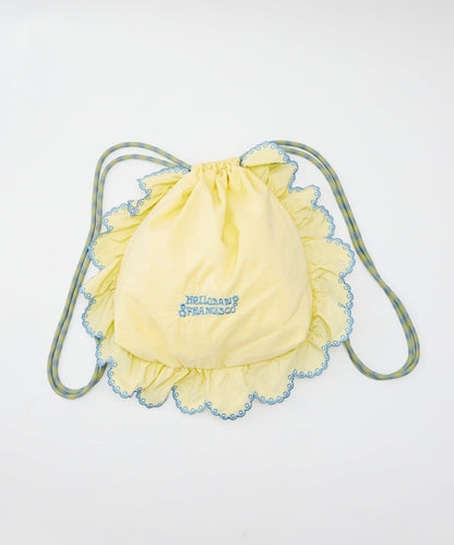 HELLO.SANFRANCISCO ハローサンフランシスコ 傘繩荷葉邊設計 束口揹包