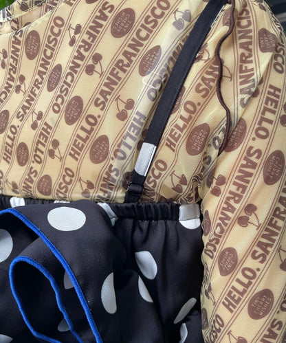 HELLO.SANFRANCISCO ハローサンフランシスコ 波點荷葉邊背心