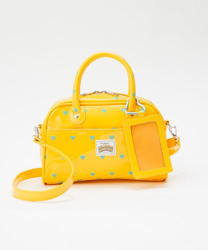 HELLO.SANFRANCISCO ハローサンフランシスコ 心形印花漆皮迷你波士頓包