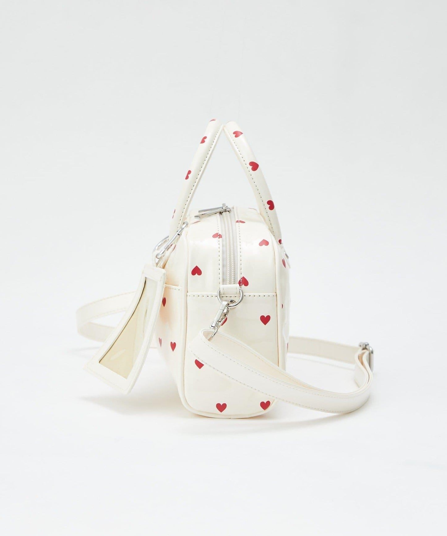 HELLO.SANFRANCISCO ハローサンフランシスコ 心形印花漆皮迷你波士頓包