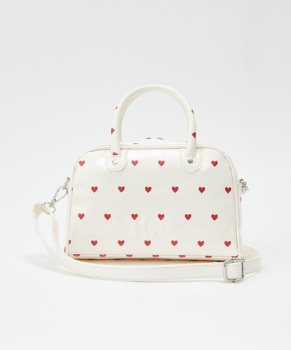 HELLO.SANFRANCISCO ハローサンフランシスコ 心形印花漆皮迷你波士頓包