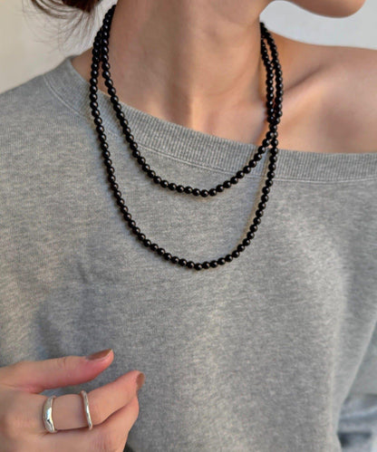 彩色珠球鏈條項鍊