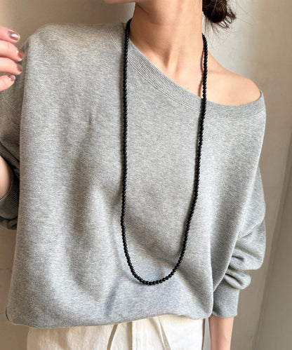 彩色珠球鏈條項鍊