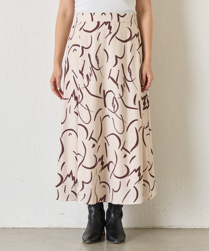 條紋圖案 傘擺款 半身裙