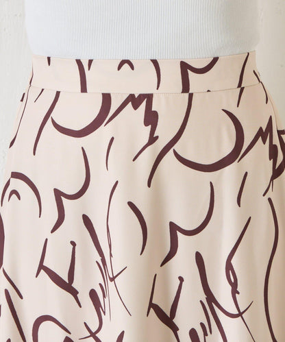 條紋圖案 傘擺款 半身裙