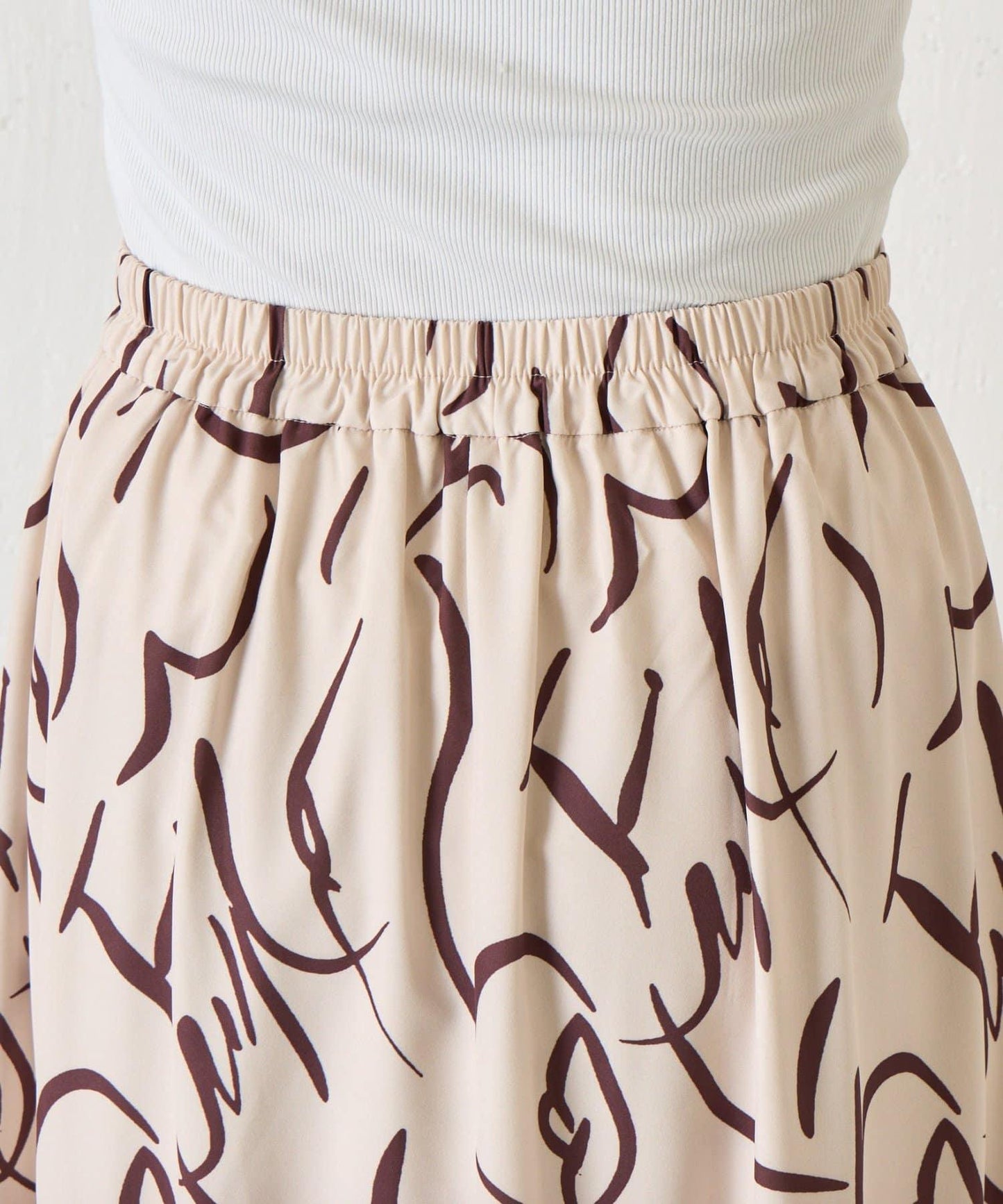 條紋圖案 傘擺款 半身裙