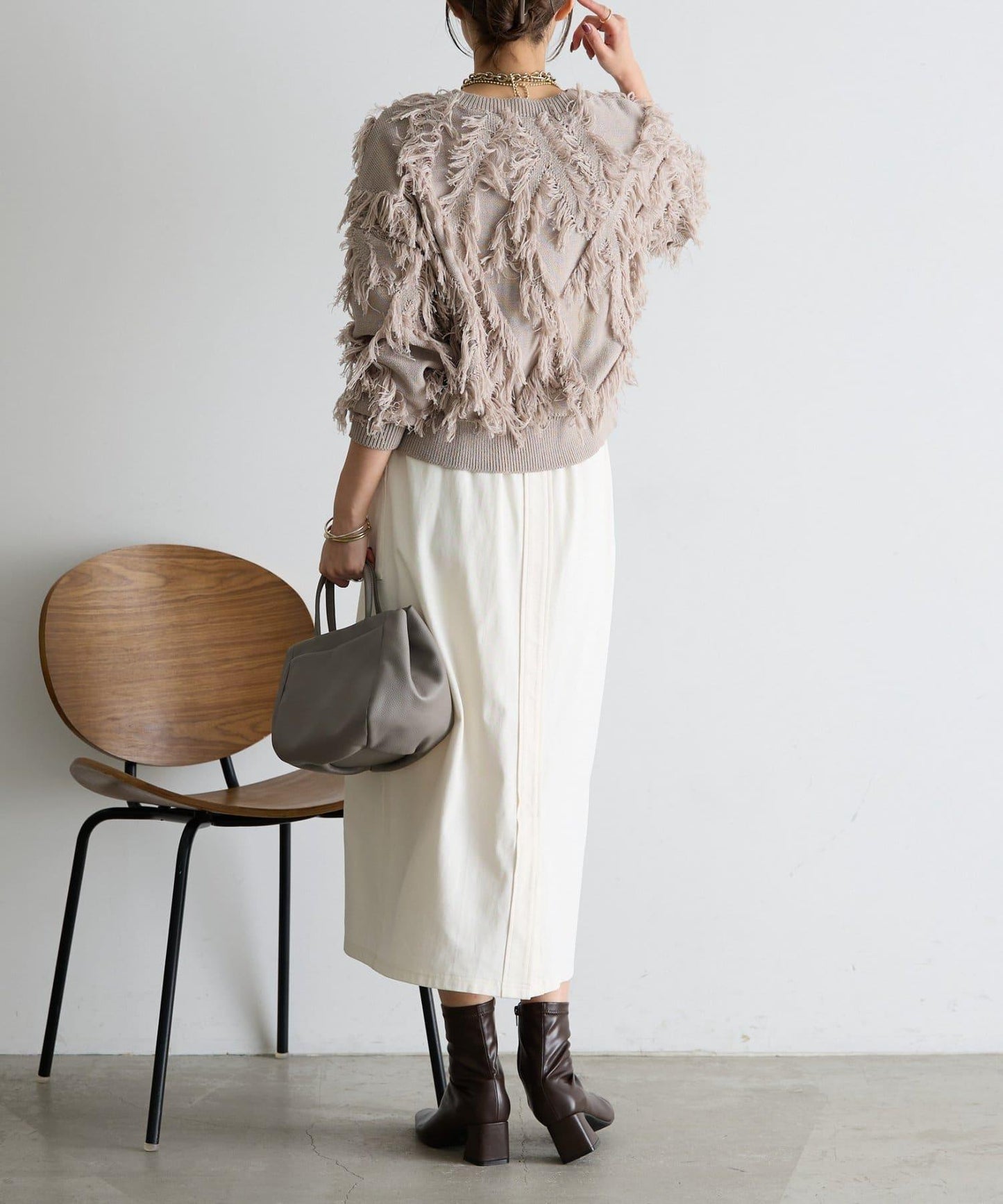 彈力修身半身裙