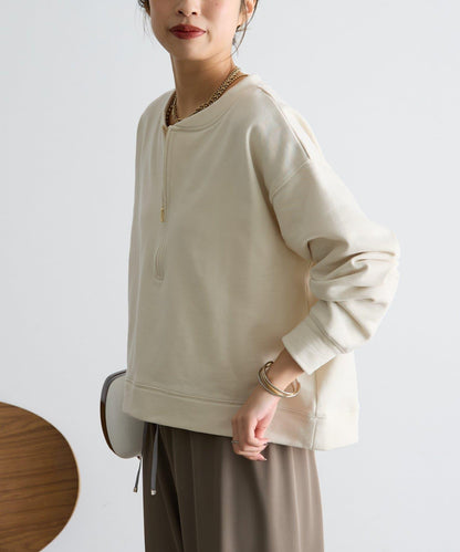 毛圈半拉鍊套頭衛衣