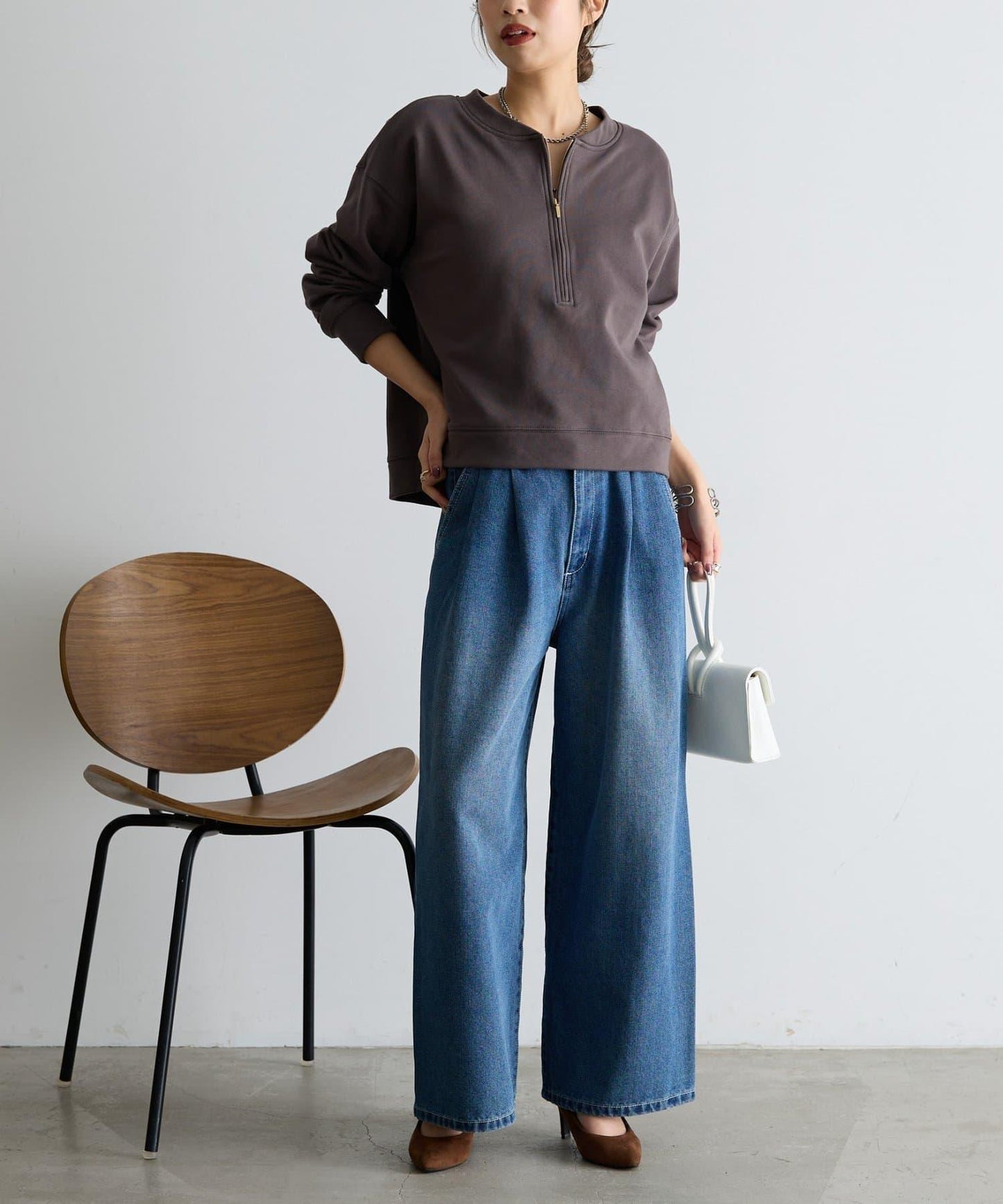 毛圈半拉鍊套頭衛衣