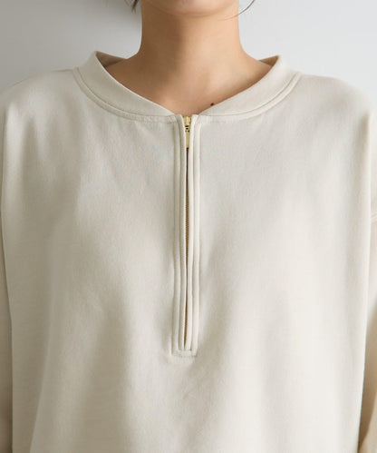 毛圈半拉鍊套頭衛衣