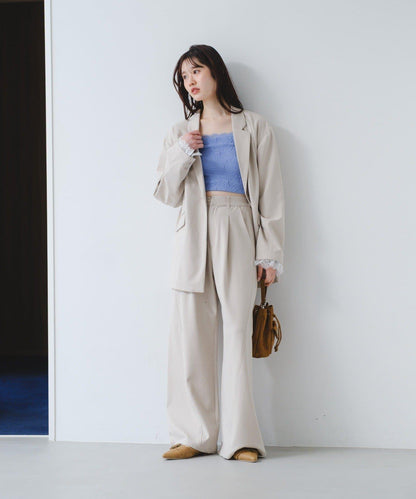 可拆卸蕾絲多方式設計夾克