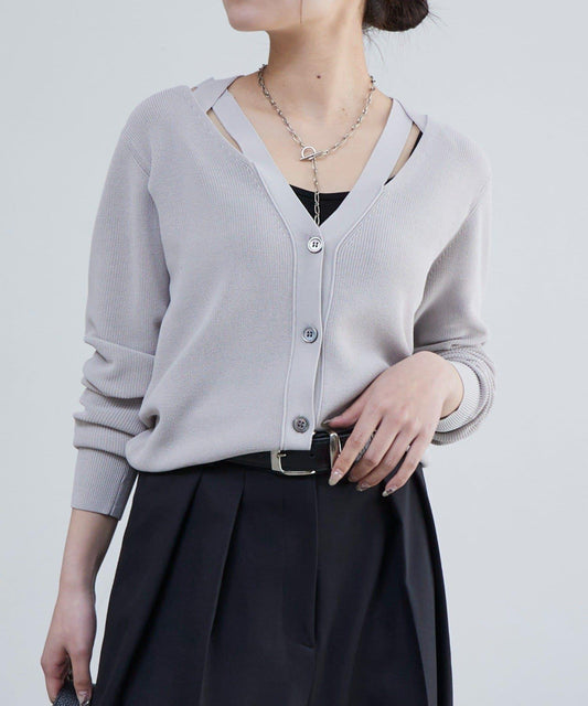 V領設計 針織開衫