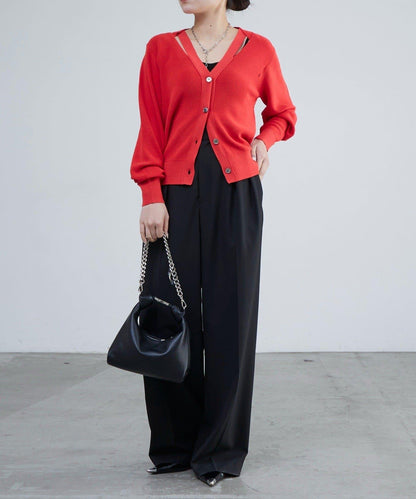 V領設計 針織開衫