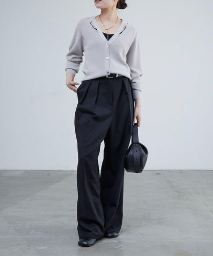 V領設計 針織開衫