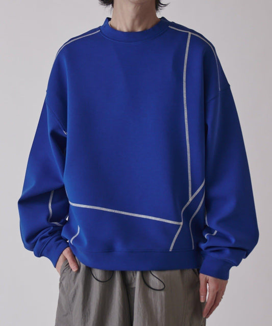 配色拼線 PO 套頭上衣