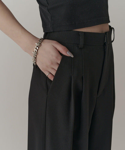 側邊拉鍊 闊腿喇叭 褲子