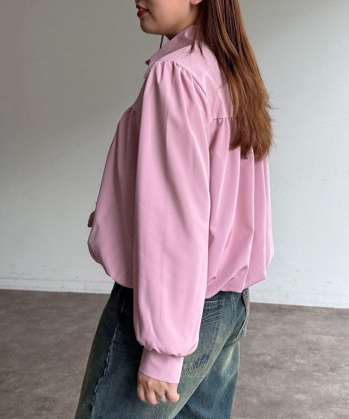 短款蓬鬆廓形襯衫