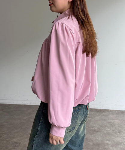 短款蓬鬆廓形襯衫