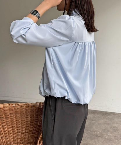 短款蓬鬆廓形襯衫