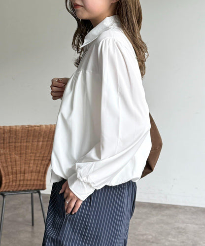 短款蓬鬆廓形襯衫