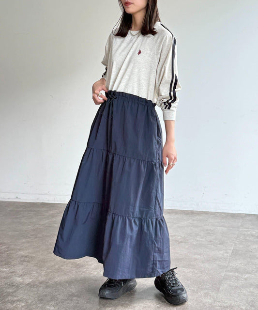 U.S. POLO ASSN. 層疊拼接連衣裙