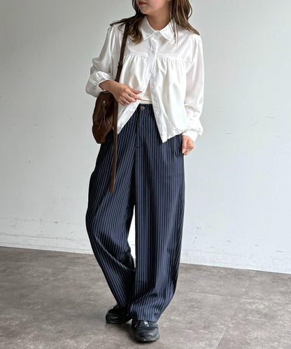 短款蓬鬆廓形襯衫