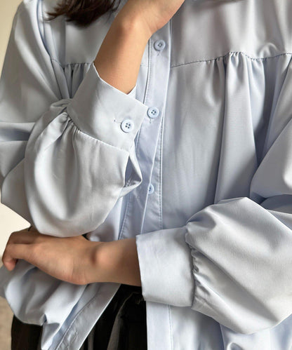 短款蓬鬆廓形襯衫