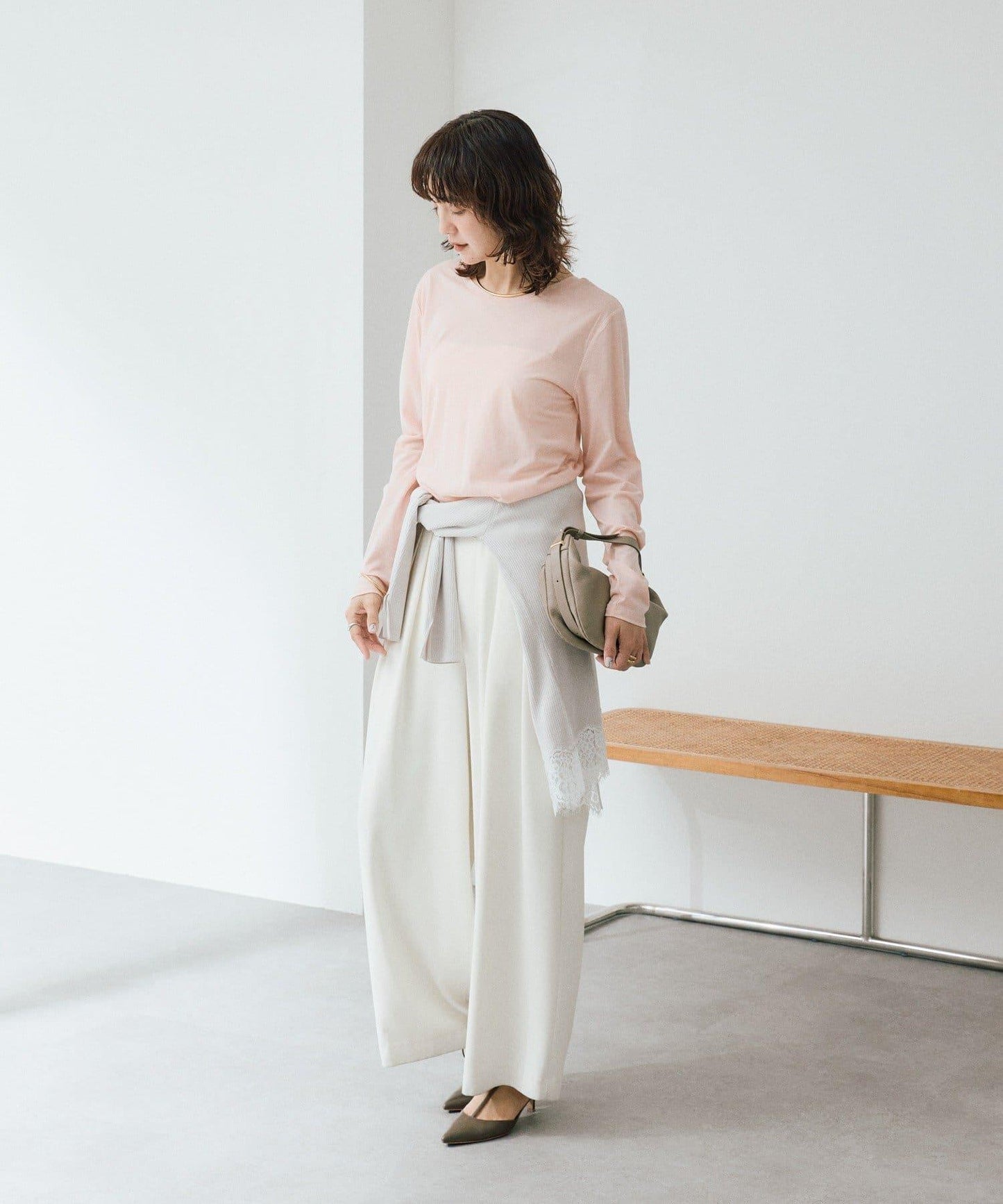 2way半透設計長袖T恤