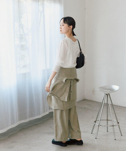 2way半透設計長袖T恤