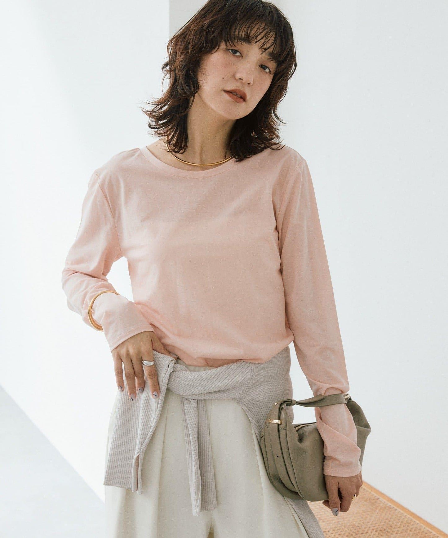 2way半透設計長袖T恤