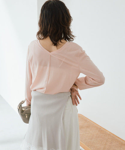 2way半透設計長袖T恤