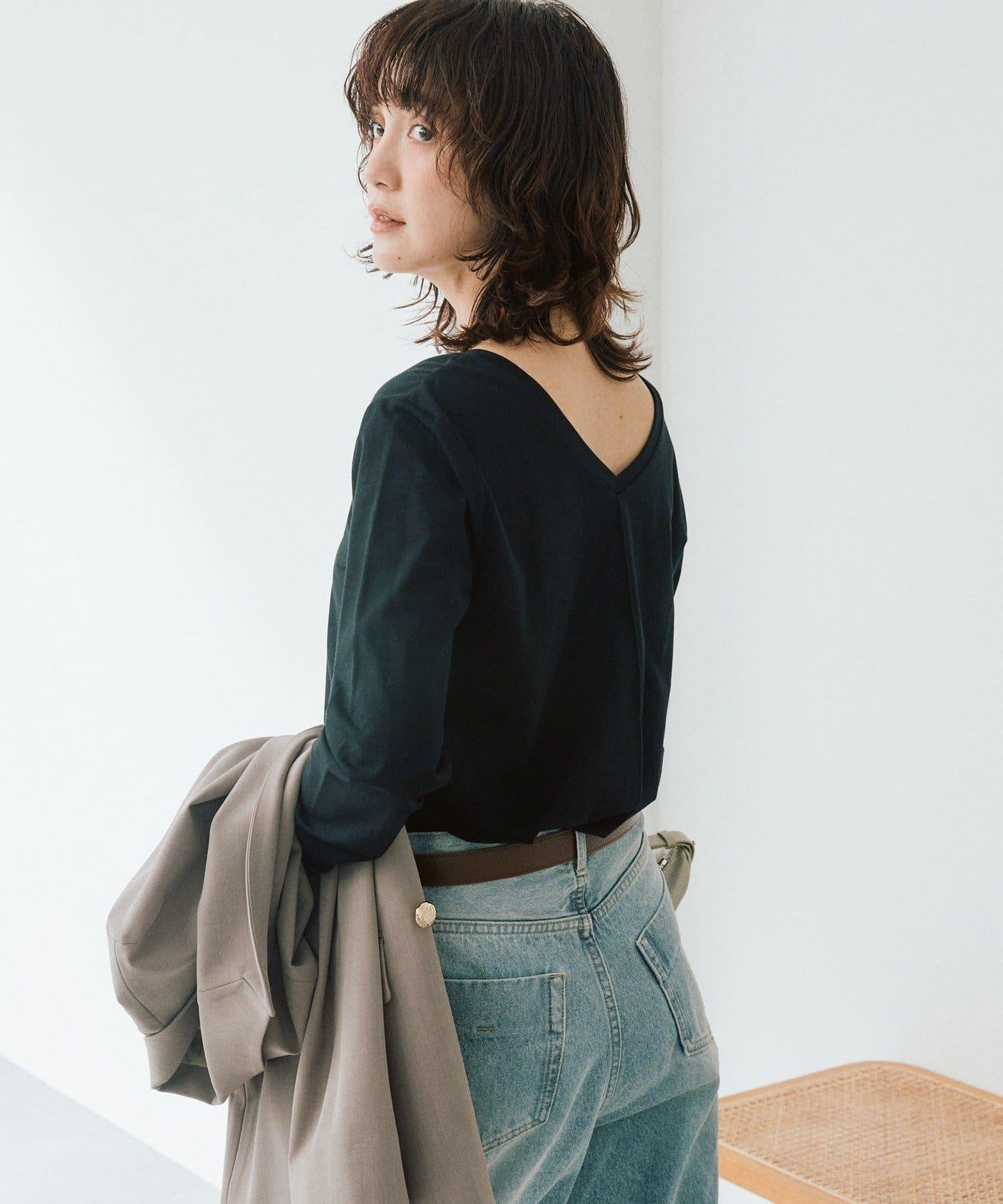 2way半透設計長袖T恤