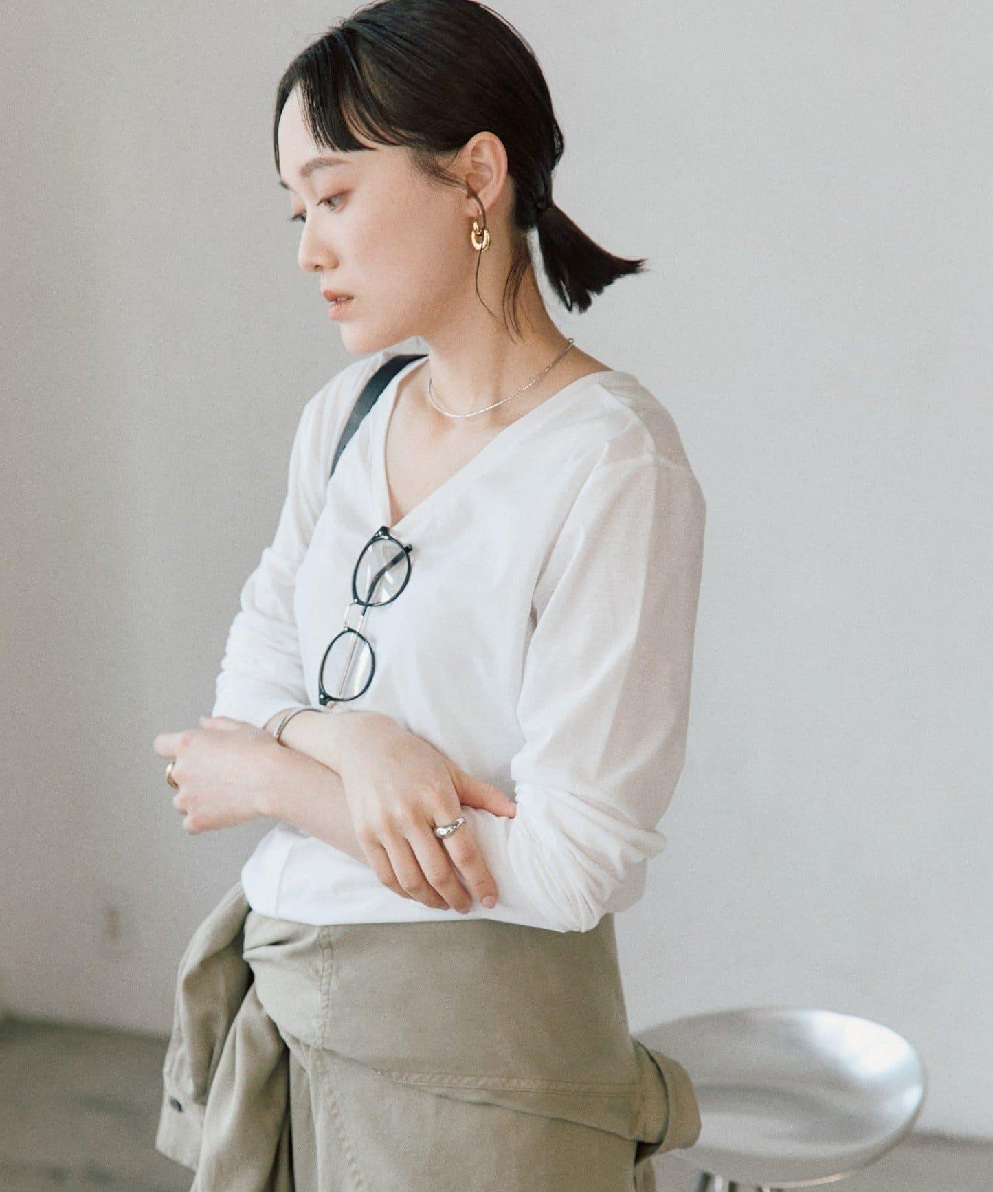 2way半透設計長袖T恤