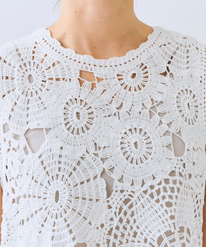 造型感刺繡馬甲（款）