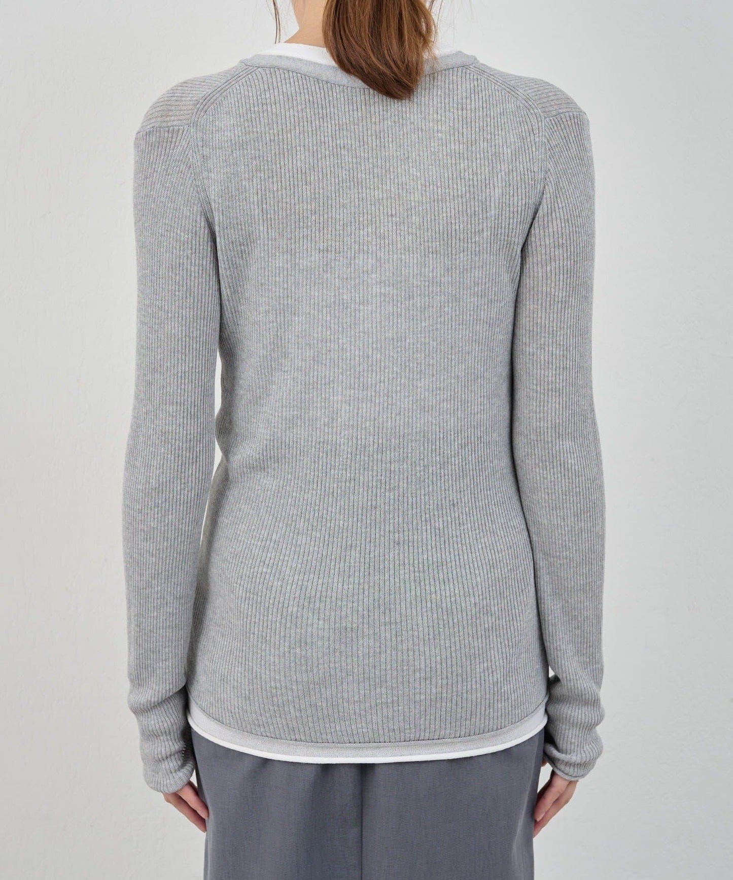 亨利領層次感針織上衣