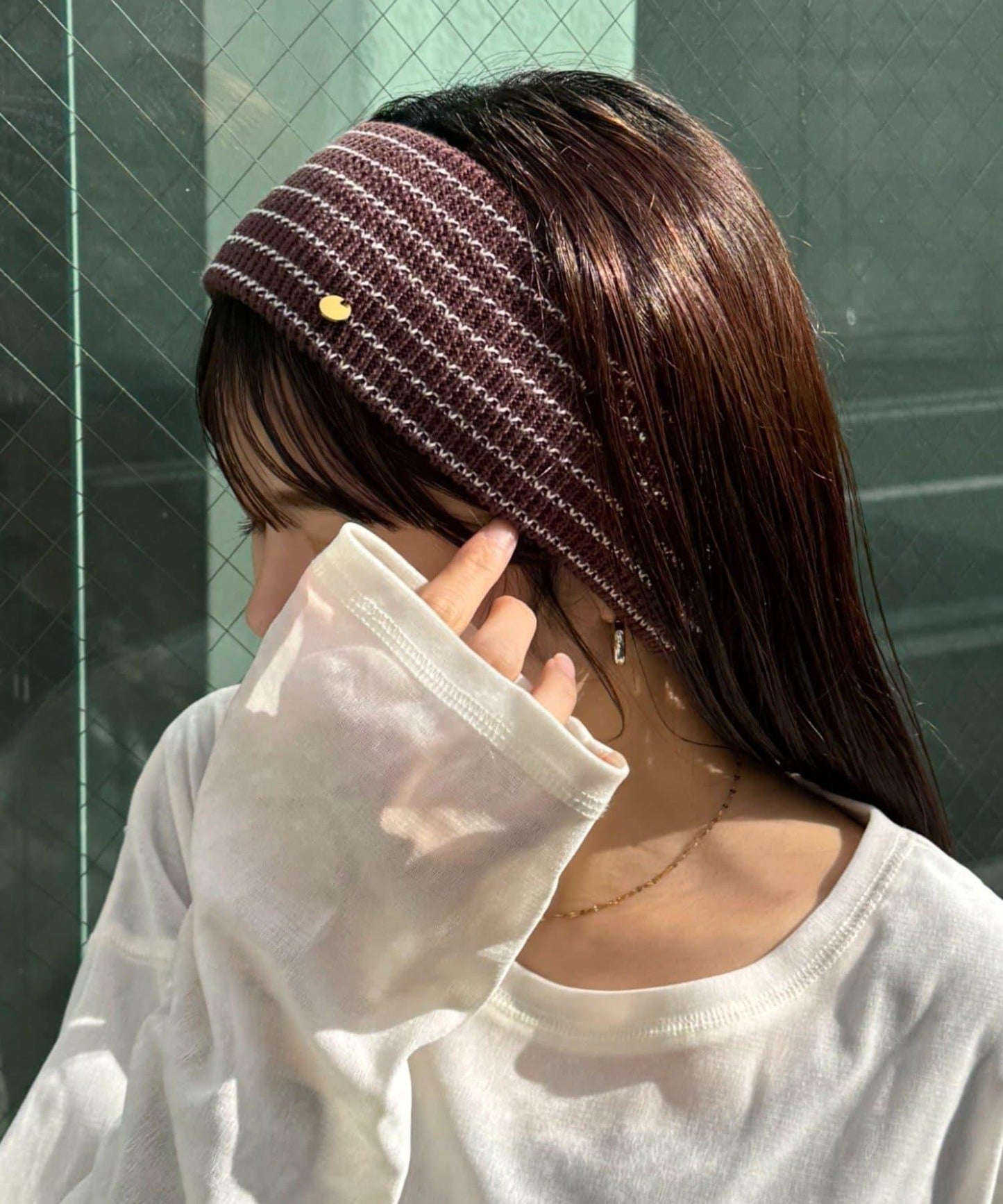 羅紋帶飾片髮帶