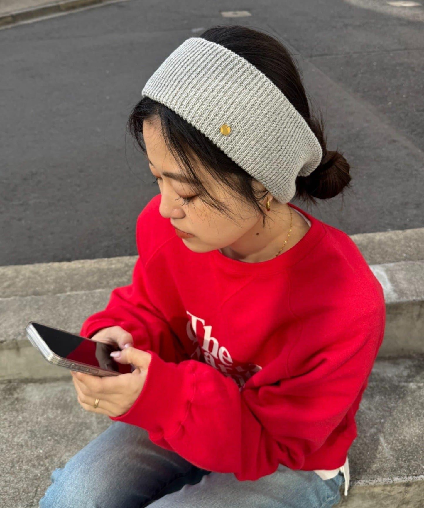 羅紋帶飾片髮帶