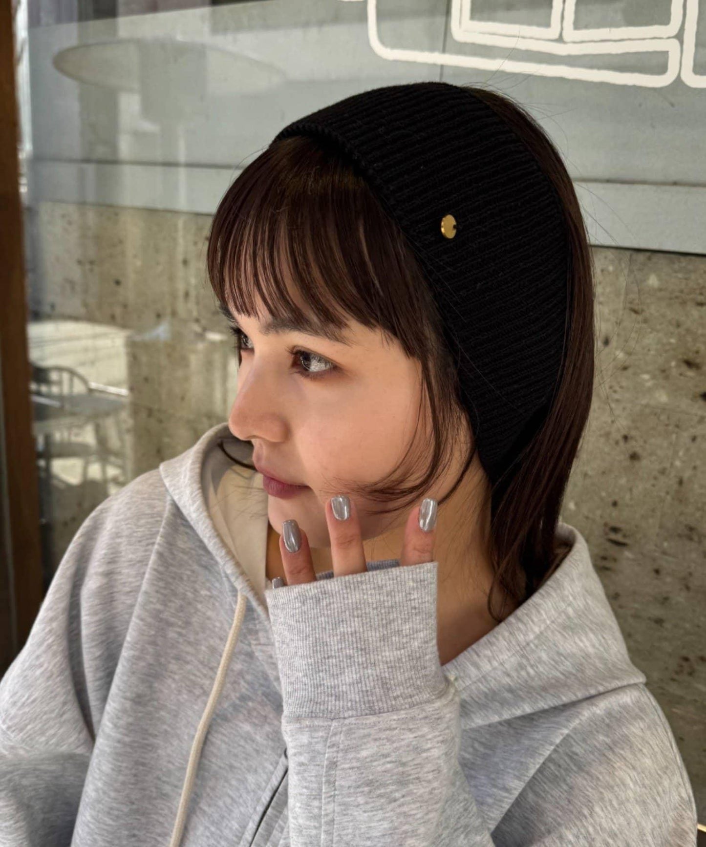 羅紋帶飾片髮帶