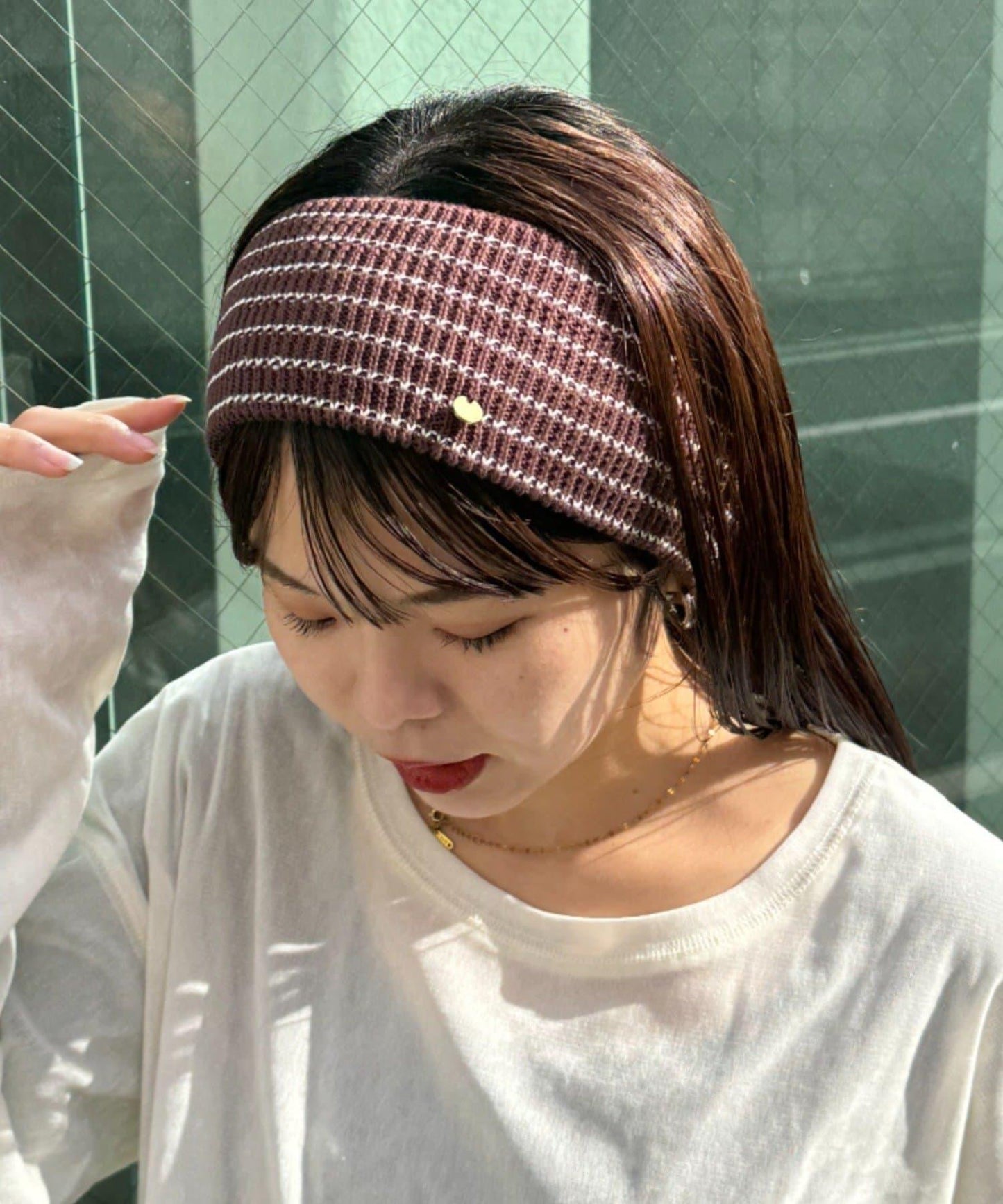 羅紋帶飾片髮帶