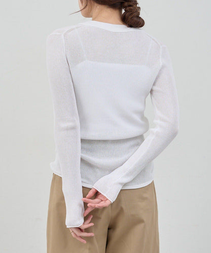 亨利領層次感針織上衣