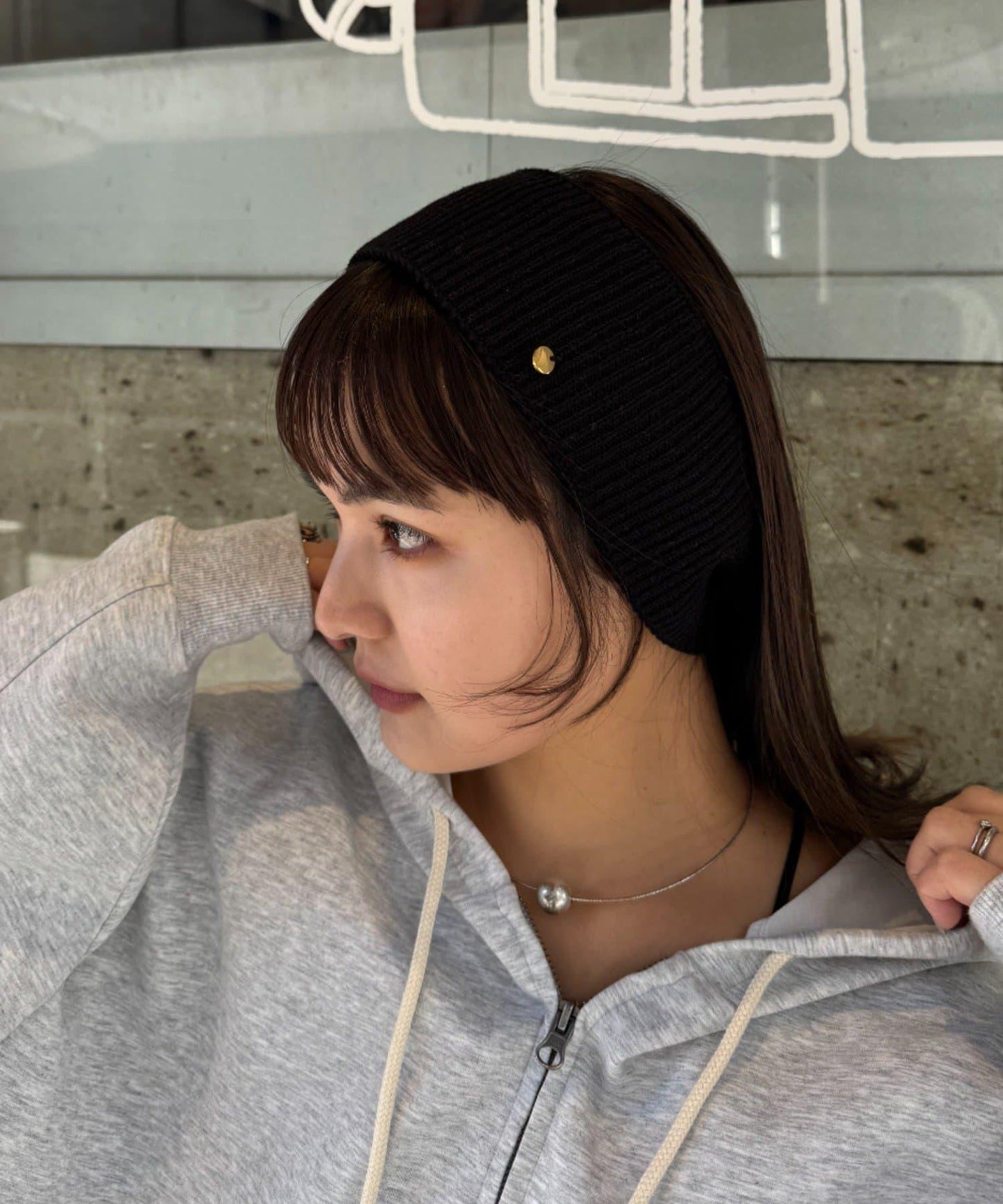 羅紋帶飾片髮帶