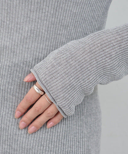 亨利領層次感針織上衣