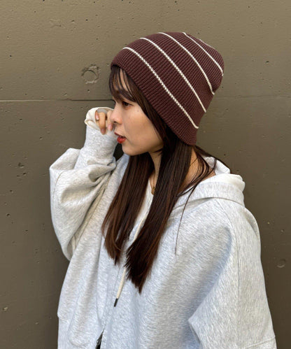 平價純棉羅紋針織帽