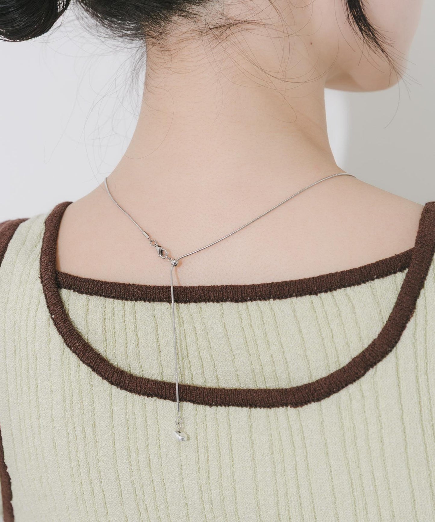 圖案吊墜滑動可調節項鍊