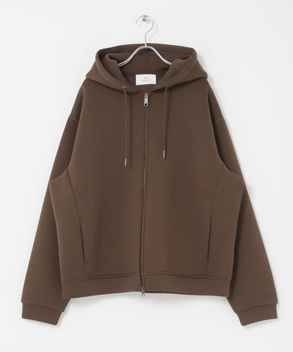 空氣層針織 拉鍊連帽衛衣